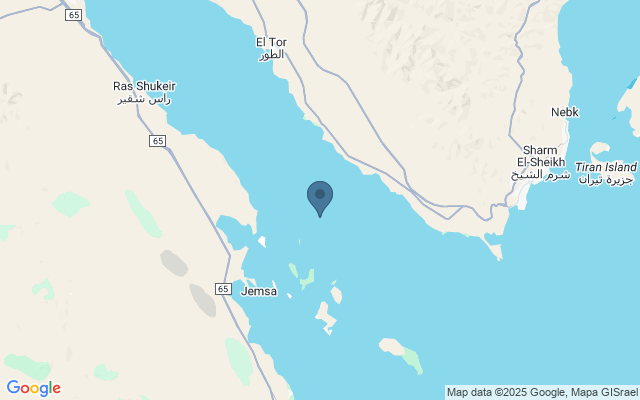 Kaart met locatie Duiken in Egypte